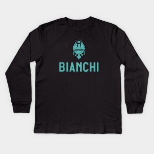 Bianchi Bike Potrait Logo Kids Long Sleeve T-Shirt